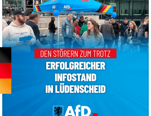 Infostand in Lüdenscheid