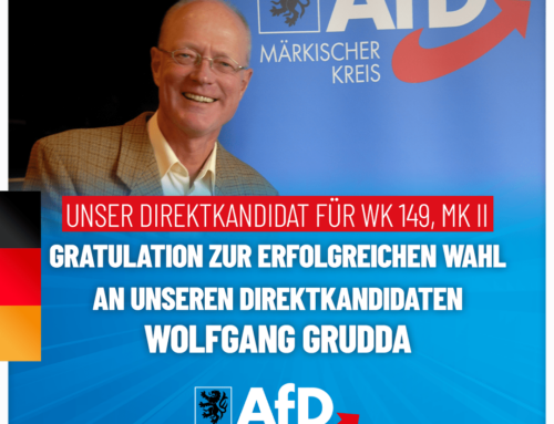 Wolfgang Grudda: Unser Direktkandidat für Wahlkreis 149, MKII