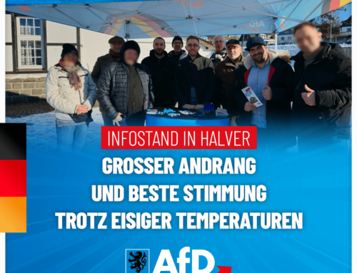 Erfolgreicher Infostand in Halver – Trotz Kälte mit voller Energie!