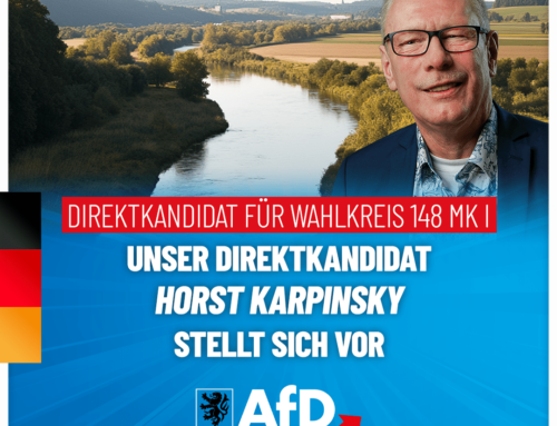 Unser Direktkandidat für Wahlkreis 148 MK I – Horst Karpinsky stellt sich vor