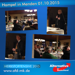 Collage HAMPEL in Menden 01.10.2015