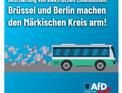 Elektrobusse im ÖPNV: Brüssel und Berlin machen den Märkischen Kreis arm