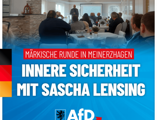 Märkische Runde mit Sascha Lensing: Innere Sicherheit im Kontext offener Grenzen